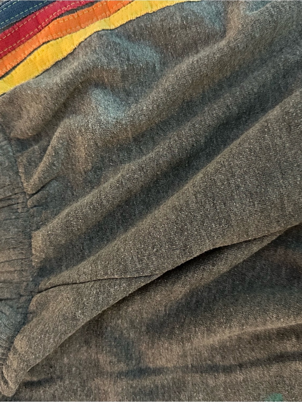 Aviator Nation Classic Charcoal Gray Striped Sweats (Kid Large)